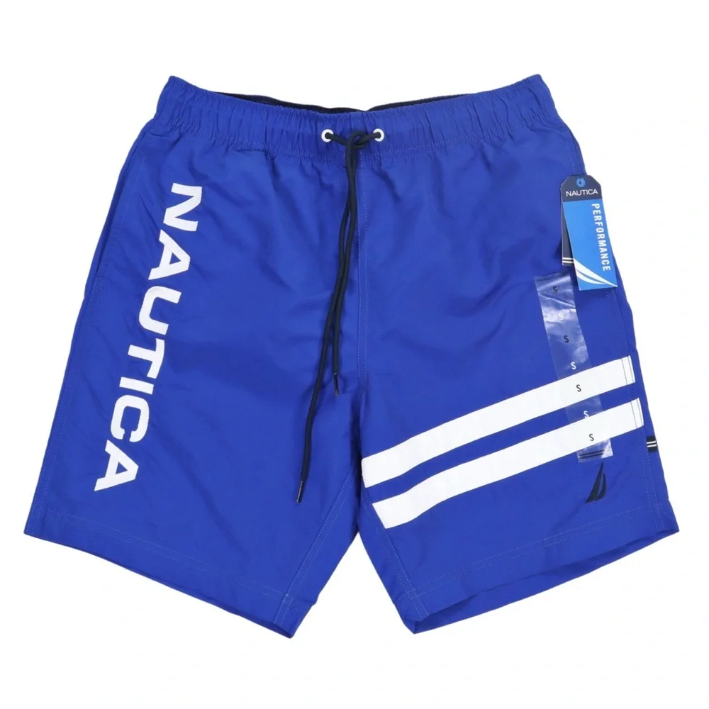 Nautica Board Shorts Swim Trunks Men’s‎ Size Small Blue